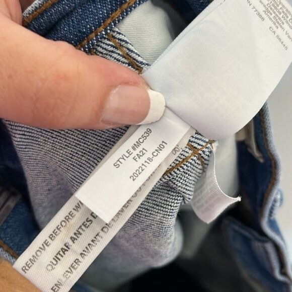 Madewell Stovepipe Jeans in Ditmas Wash size 31 style MC539 - Picture 6 of 10